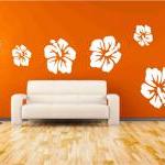 Hibiscus Flower Wall Decals