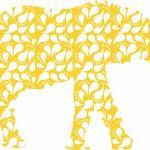Nursery Decor Yellow Eleph..
