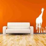 Tall Giraffe Vinyl Decals ..