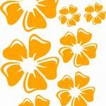 White Flowers Wall Decals