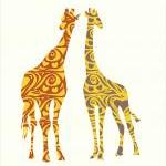Nursery Decor Giraffe Pair ..