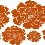Floral vinyl Wall decals
