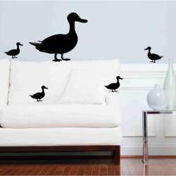 Mother Duck and Ducklings Wall Decals/Stickers