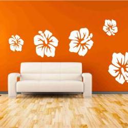 Hibiscus  Flower Wall Decals