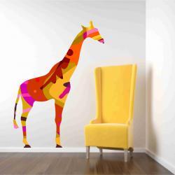 Colorful Giraffe Wall Decal