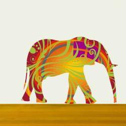 Nursery Decor Elephant Wall Decals in beautiful colors