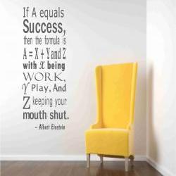 Einstein Success Quote Wall Decals